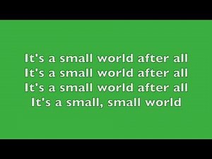It's a small world