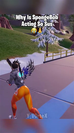 Why Is SpongeBob Acting So Sus😭🙏 #fortnite #shorts #fortniteshorts #fortniteclips