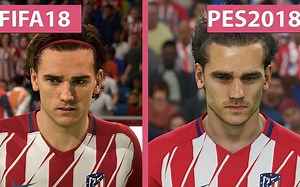 FIFA18 vs PES2018 画面特效对比视频 1080P 60帧