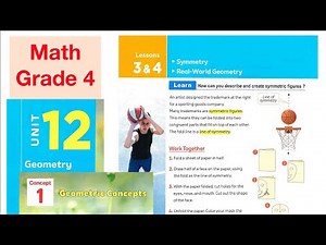 Math Grade 4 / lessons 3-4 / Unit 12 / Symmetry / أسهل شرح ماث الصف الرابع الابتدائي