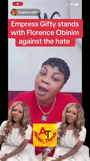 Empress Gifty Stands with Florence Obinim