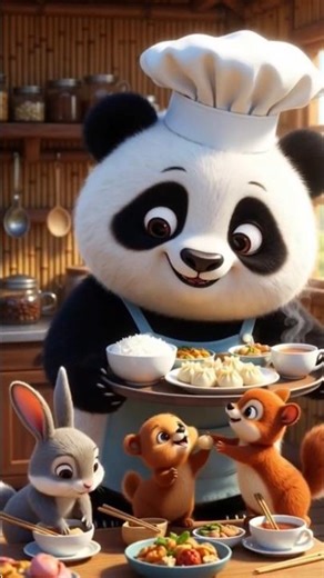 “Most Adorable Cooking Panda Ever 😍🐼” #aishorts #animation #facts #aipanda #aivideo #panda