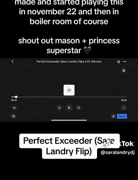 heres the audio of my perfect exceeder flip so you can listen on here. love to @Princess Superstar for the iconic vocal! #perfectexceeder #saltburn #hardtechno #saralandry