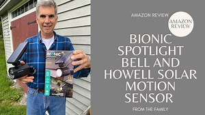 Watch Bionic Spotlight Bell and Howell Solar and Motion Review on Amazon Live