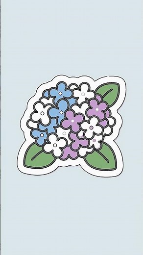 Easy Hydrangea Drawing for Beginners with Chillify