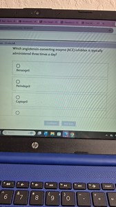 Which angiotensin-converting enzyme (ACE) inhibitor is typicall... | Filo