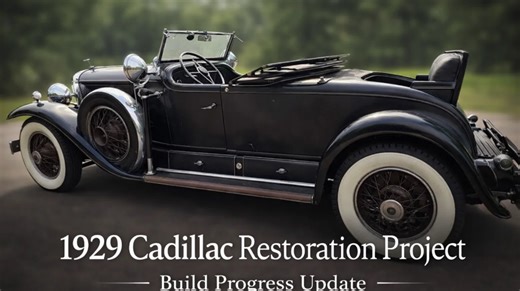 1929 Cadillac restoration project – build progress update