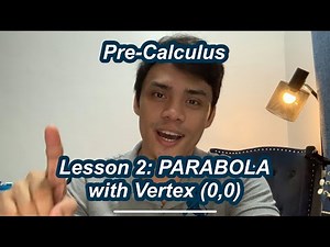 Pre-Calculus Lesson 2 - Parabola with Vertex (0, 0)
