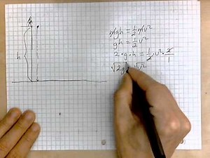 virtuallymath.com: how to find the speed of a falling object
