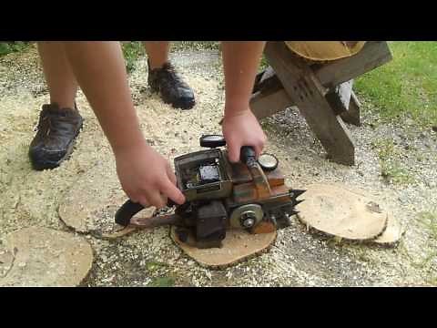 Vintage Chainsaw First Start Up, Montgomery Ward 5.0/ Remington PL-55 / SL-55