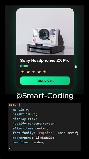 Premium Product Card Animation | HTML CSS Hover Effect #htmlcssjs #webdesign