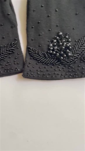 1940s 1950s Beaded KNIT Gloves: Small Medium - Etsy