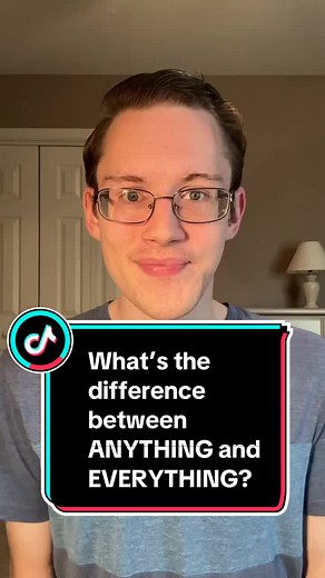 What’s the difference between the words “anything” and “everything” in English? These two words look quite similar and can even have similar meanings depending on the situation, but in general, they cannot be used in the same situations. For this reason, I wanted to explain what they mean and how we use them in today’s video so you (hopefully) no longer get confused when deciding which one to use! Read on to find the meanings of the pronouns “anything” and “everything”: 🔹anything = any one nons