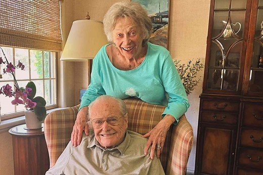 William Daniels and Bonnie Bartlett Daniels celebrate 73 years of marriage