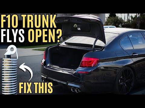 BMW F10 Trunk Open/Close Spring Replacement DIY | How To