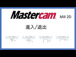 Mastercam ２D進入退出