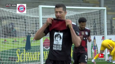 Video: Lewandowski egalisiert 40-Tore-Rekord