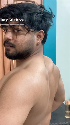 Before vs after 30 days transformation challenge #fitness #motivation #gym #gymlife #workout