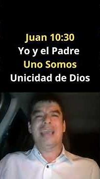 John 10:30. I and the Father are one - Oneness of God