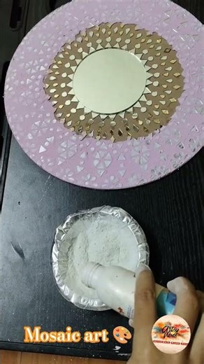 mosaic art #lippanartwork #artandcraft #shortvideo