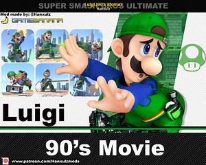 Luigi (90's Movie) Mod for Super Smash Bros. Ultimate | SSBU Mods