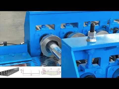 Cable Tray Roll Forming Machine | Adjustable Width 50–600mm with Punching & Logo System