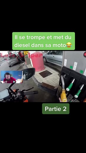 Il se trompe et met du diesel dans sa moto😂 #moto #diesel #interview