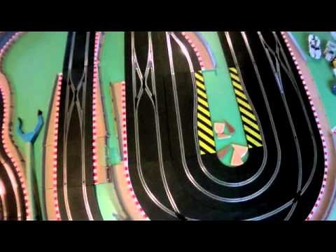 Scalextric Ceiling slot car table