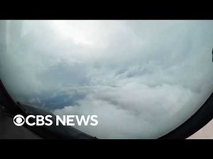 Hurricane hunters fly through Hurricane Milton, capturing videos of massive storm