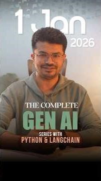 Complete GenAI Course FREE | Python + LangChain | 10+ Projects | Hindi #genai #langchain #openai
