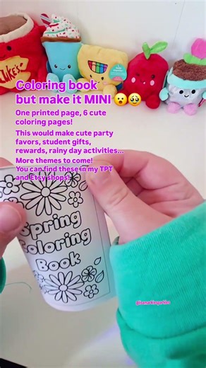 Introducing MINI coloring books!! 😍 Now you've got a pocketful of sunshine! 🤩