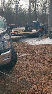 11K views · 107 reactions | Took the small trailer to get one of the Ford tractor this morning. Tried out my rigging skills using The Ram power wagon winch. Always fun to pull tractors that the steering is locked to the right. We did win this time. On the trailer and heading to the shop. Farmerjohn #Farmerjohnsparts | Farmer Johns Parts | Facebook