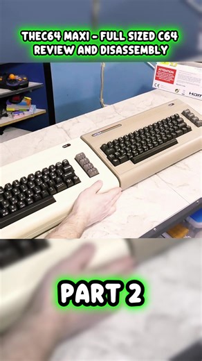#RetroTech #C64 #TechTok The C64 Maxi – Full-Sized C64 Review & Disassembly