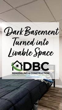 Dark Basement Turned into Livable Space ✨
