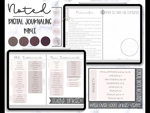 Digital Journaling Bible | Walk Thru | Digital Bible | Goodnotes | iPad Android | Bible Paintshop