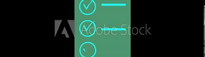 Teal Checklist With Two Completed Tasks And Blank Lines On Green Background to-do list done