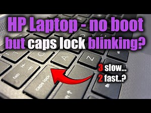 HP Laptop CAPS LOCK blinking.... WHY? (...and FIXED)