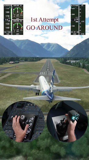 Alaska Crosswind Landing Go Around Compilation