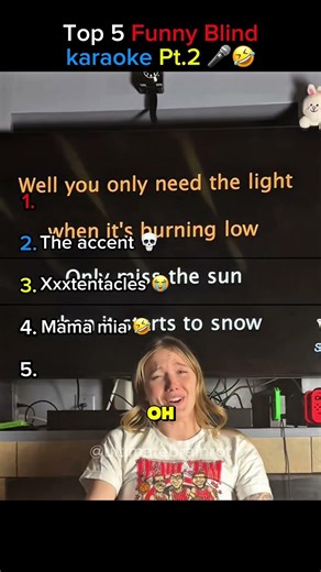 Top 5 funny blind karaoke 🎤😂 (these performance had us crying laughing) 😭