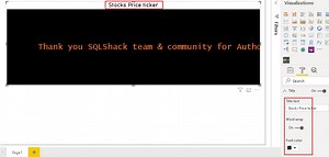 Scroller visual for Stock price movements in Power BI Desktop