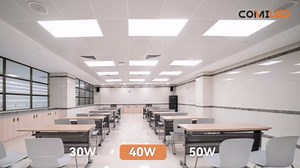 4 Pack 2x4 LED Flat Panel Light Drop Ceiling 0-10V Dimmable, 30/40/50W & 3000K/4000K/5000K Selectable, for Office, Shop,120-277V, ETL Listed