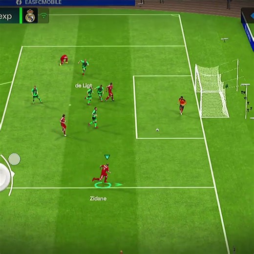 zidane perfect goal🔥🔥 #easportsfc #efootball #fifamobile #footballgame #fifa #mobilegame #zidane