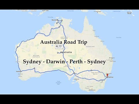 Australia Road Trip 14K Drive Day 1, Part 3: Sydney - Darwin - Perth - Sydney