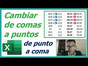 How to change from commas to periods or from periods to semicolons in Excel | easy and super fast