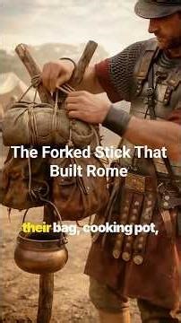 Why Roman Soldiers Carried This Strange Forked Stick #history #shorts #ancientrome