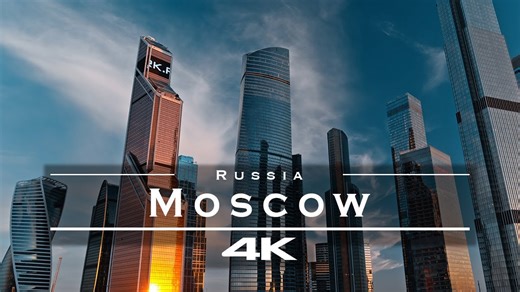 Moscow, Russia from Above — Epic 4K Drone Views
