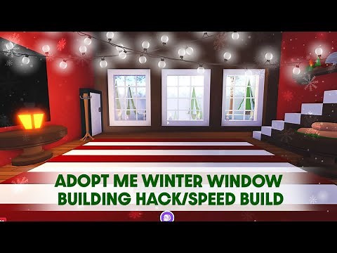 Adopt Me Winter Window Speed Build/Tutorial Gingerbread House Roblox Aesthetic