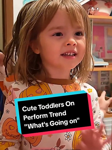 Cute Toddlers Performing the 'What's Going On' Trend