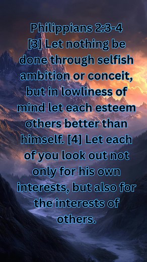 Daily Bible Verse Philippians 2:3 #bibleverse | Let's Glorify God Together