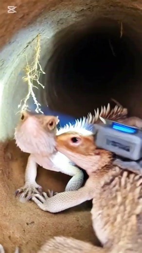 Inside a Desert Horned Lizard Burrow 🦎 | Real Mounted Micro-Camera POV ||